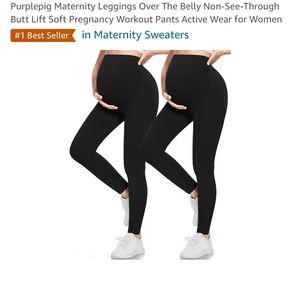 3 pair of maternity leggings. Size medium